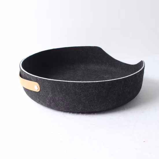 열 성형 애완 동물 가구 재활용 애완 동물 펠트 고양이 집 담요가있는 여행 애완 동물 제품